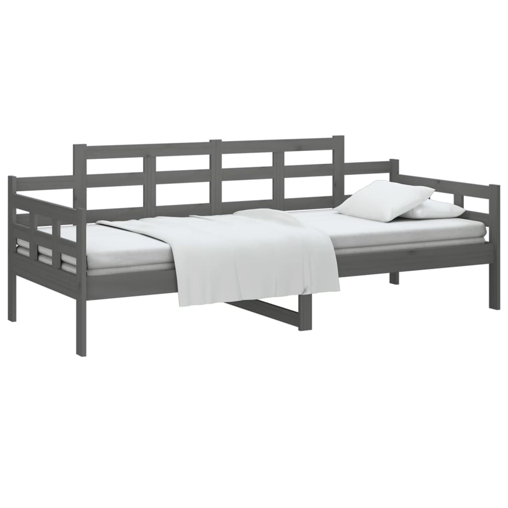 Sohvasänky harmaa täysi mänty 90x190 cm - Sisustajankoti.fi