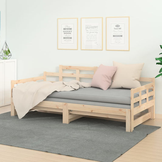 Sohvasänky ulosvedettävä täysi mänty 2x (80x200) cm - Sisustajankoti.fi