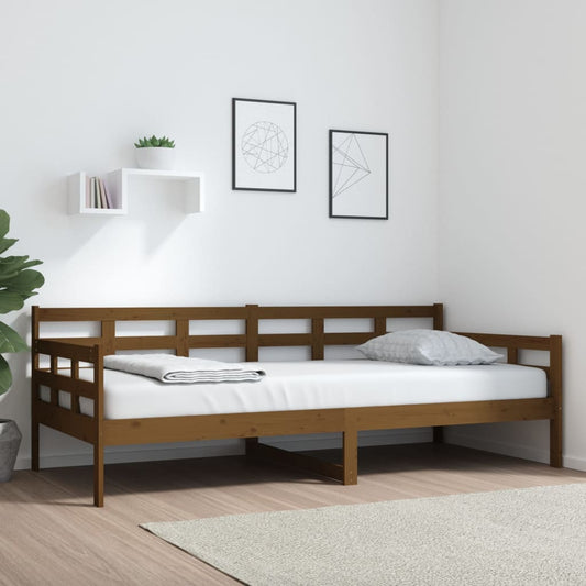 Sohvasänky hunajanruskea täysi mänty 90x200 cm - Sisustajankoti.fi