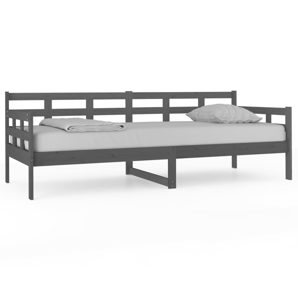 Sohvasänky harmaa täysi mänty 80x200 cm - Sisustajankoti.fi