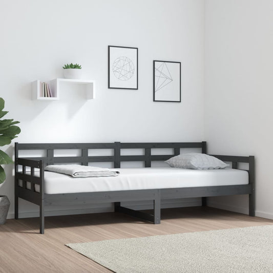Sohvasänky harmaa täysi mänty 80x200 cm - Sisustajankoti.fi
