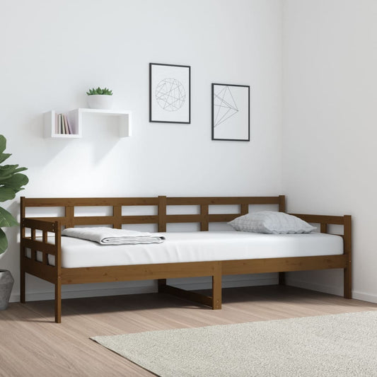 Sohvasänky hunajanruskea täysi mänty 80x200 cm - Sisustajankoti.fi