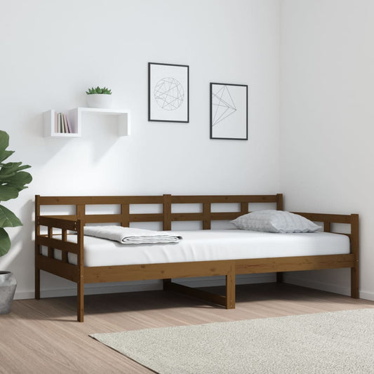 Sohvasänky hunajanruskea täysi mänty 90x190 cm - Sisustajankoti.fi