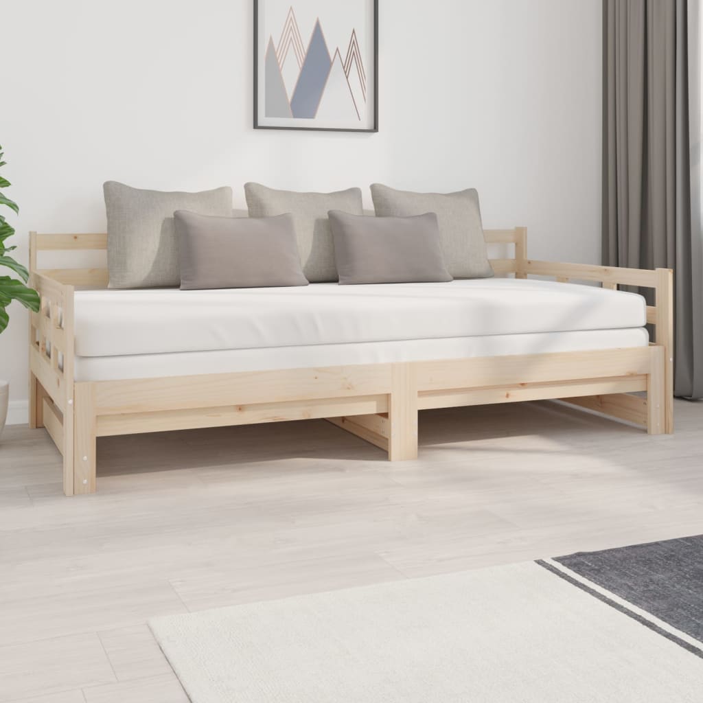 Sohvasänky ulosvedettävä täysi mänty 2x (90x200) cm - Sisustajankoti.fi