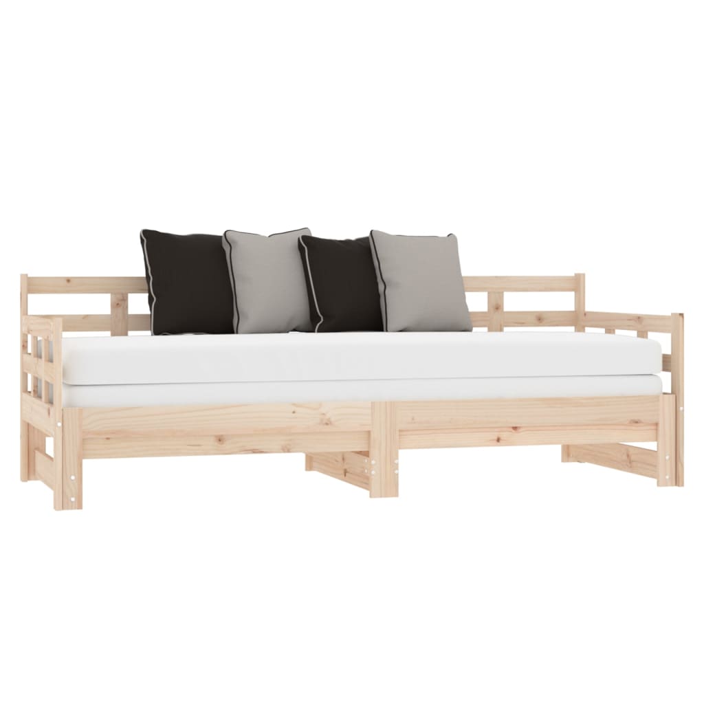 Päivävuode ulosvedettävä täysi mänty 2x (90x190) cm - Sisustajankoti.fi