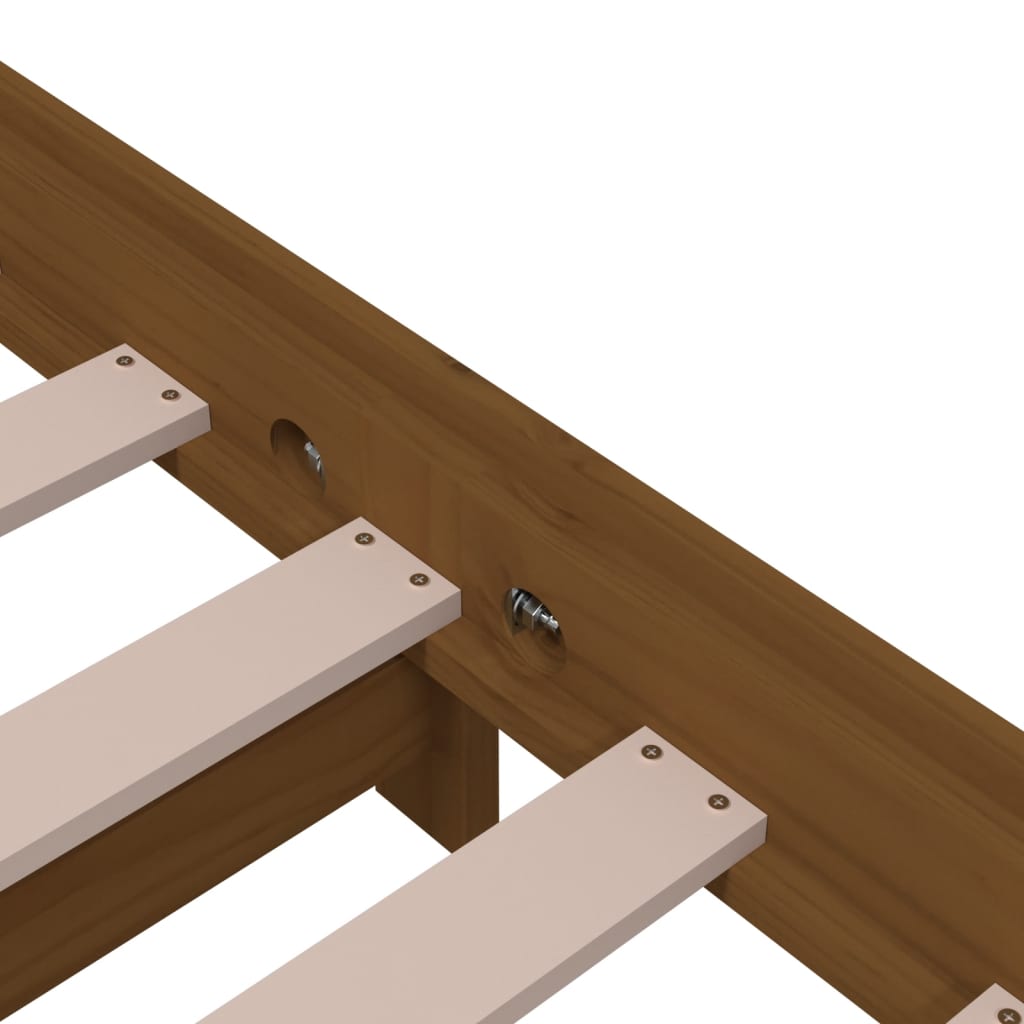 Pinottava sänky hunajanruskea 80x200 cm täysi mänty - Sisustajankoti.fi