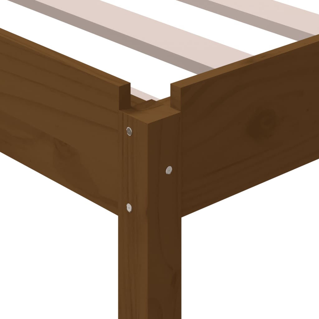 Pinottava sänky hunajanruskea 80x200 cm täysi mänty - Sisustajankoti.fi