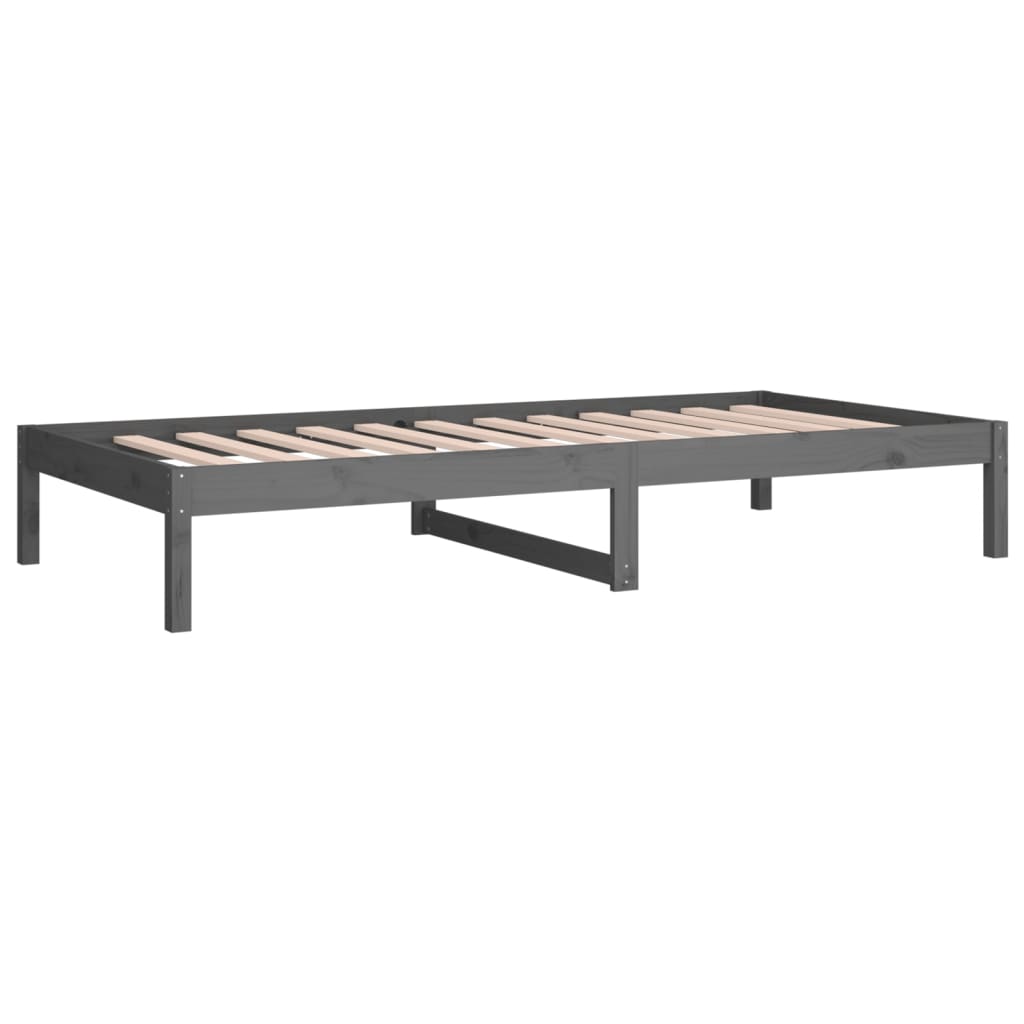 Sohvasänky harmaa 90x190 cm 3FT Single täysi mänty - Sisustajankoti.fi