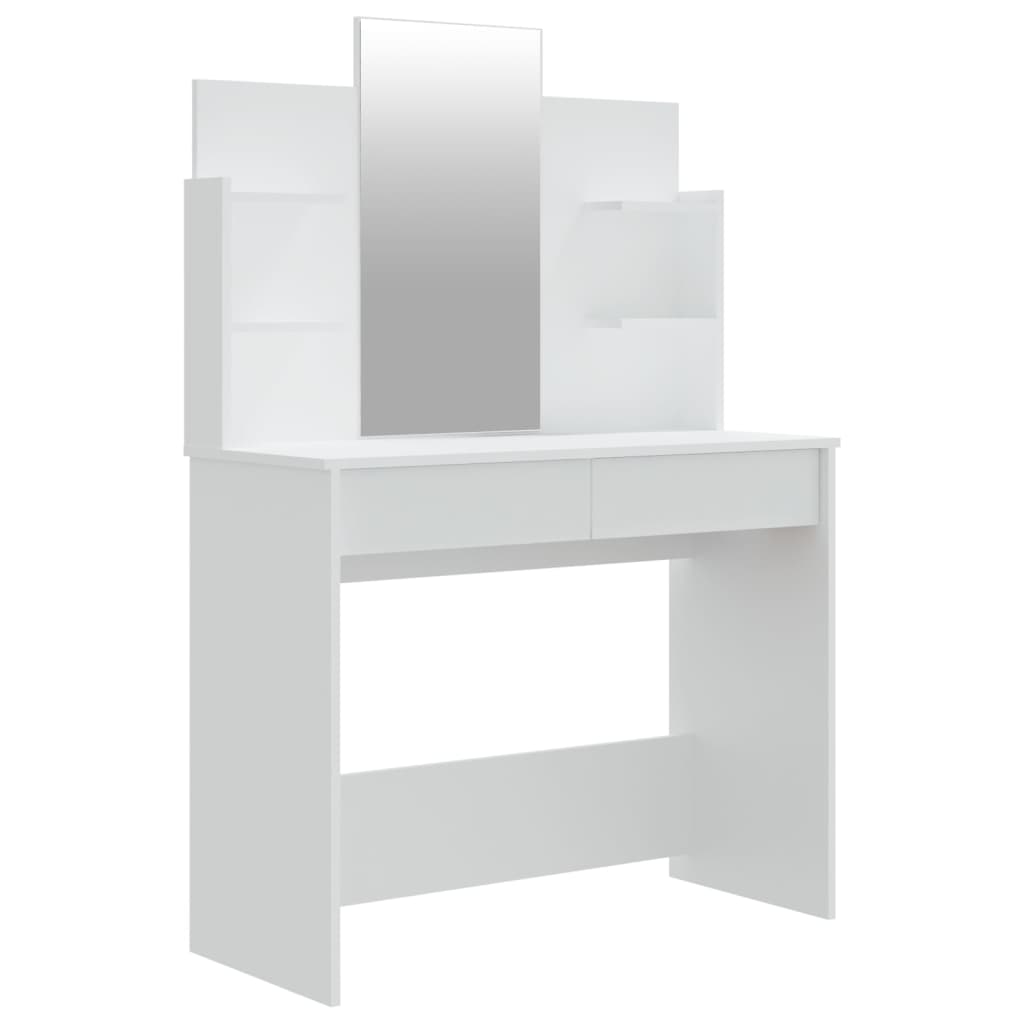 Peilipöytä valkoinen 96x40x142 cm - Sisustajankoti.fi