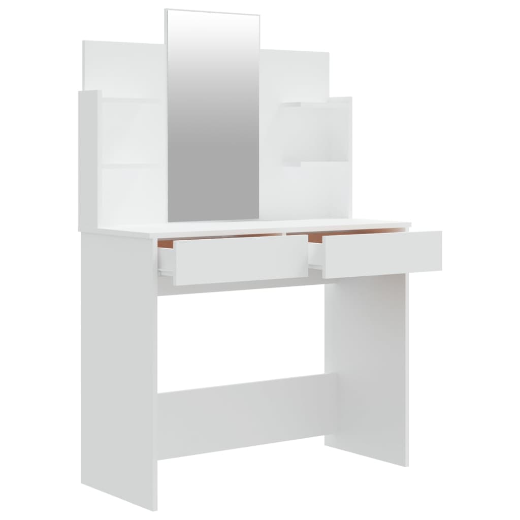 Peilipöytä valkoinen 96x40x142 cm - Sisustajankoti.fi