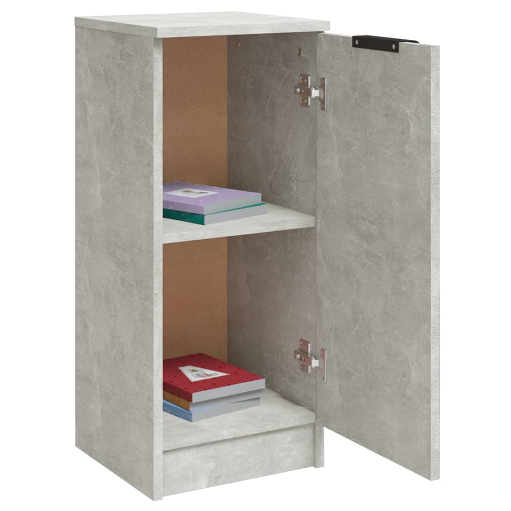 Senkit 2 kpl betoninharmaa 30x30x70 cm tekninen puu - Sisustajankoti.fi