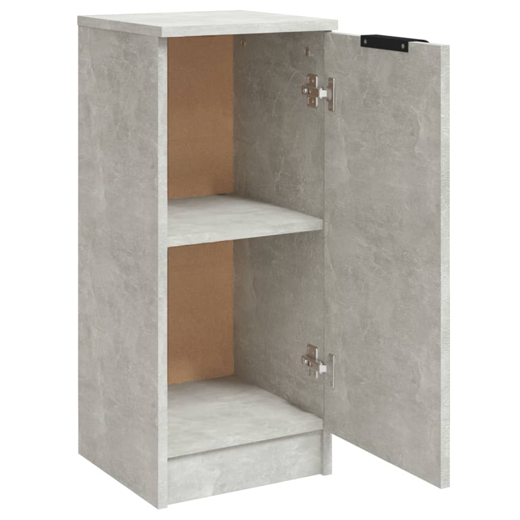 Senkit 2 kpl betoninharmaa 30x30x70 cm tekninen puu - Sisustajankoti.fi