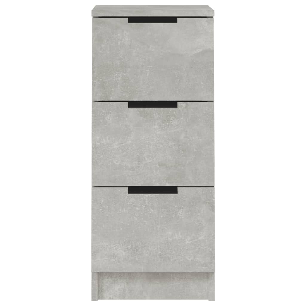 Senkit 2 kpl betoninharmaa 30x30x70 cm tekninen puu - Sisustajankoti.fi