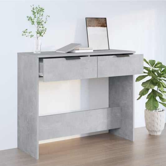 Konsolipöytä betoninharmaa 90x36x75 cm tekninen puu - Sisustajankoti.fi