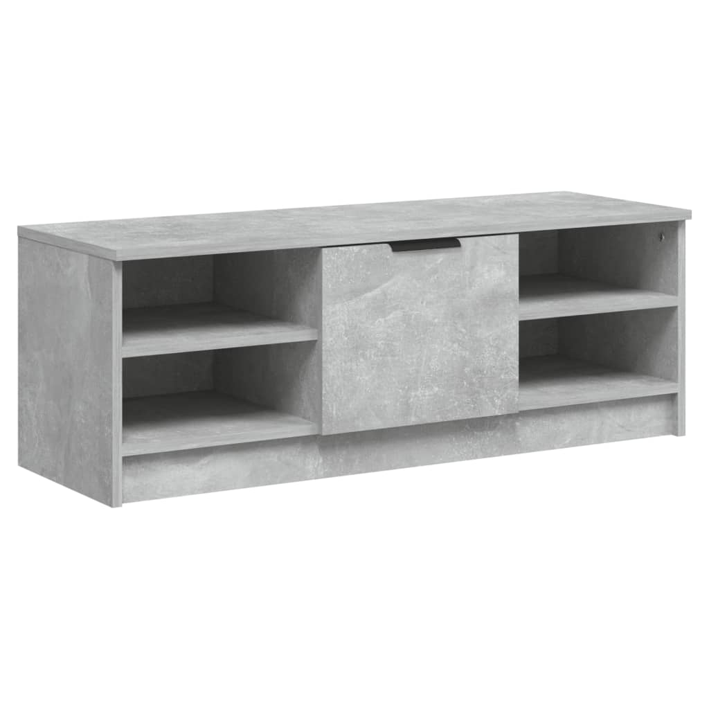 TV-taso betoninharmaa 102x35,5x36,5 cm tekninen puu - Sisustajankoti.fi