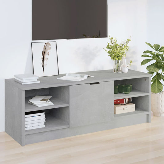 TV-taso betoninharmaa 102x35,5x36,5 cm tekninen puu - Sisustajankoti.fi