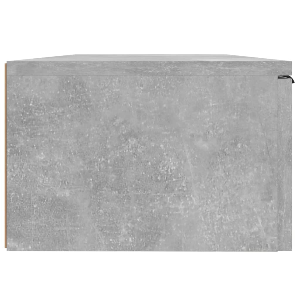 Seinäkaappi betoninharmaa 68x30x20 cm tekninen puu - Sisustajankoti.fi