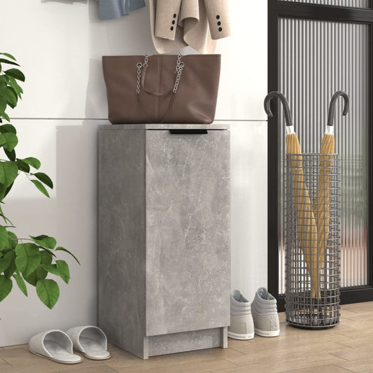 Kenkäkaappi betoninharmaa 30x35x70 cm tekninen puu - Sisustajankoti.fi
