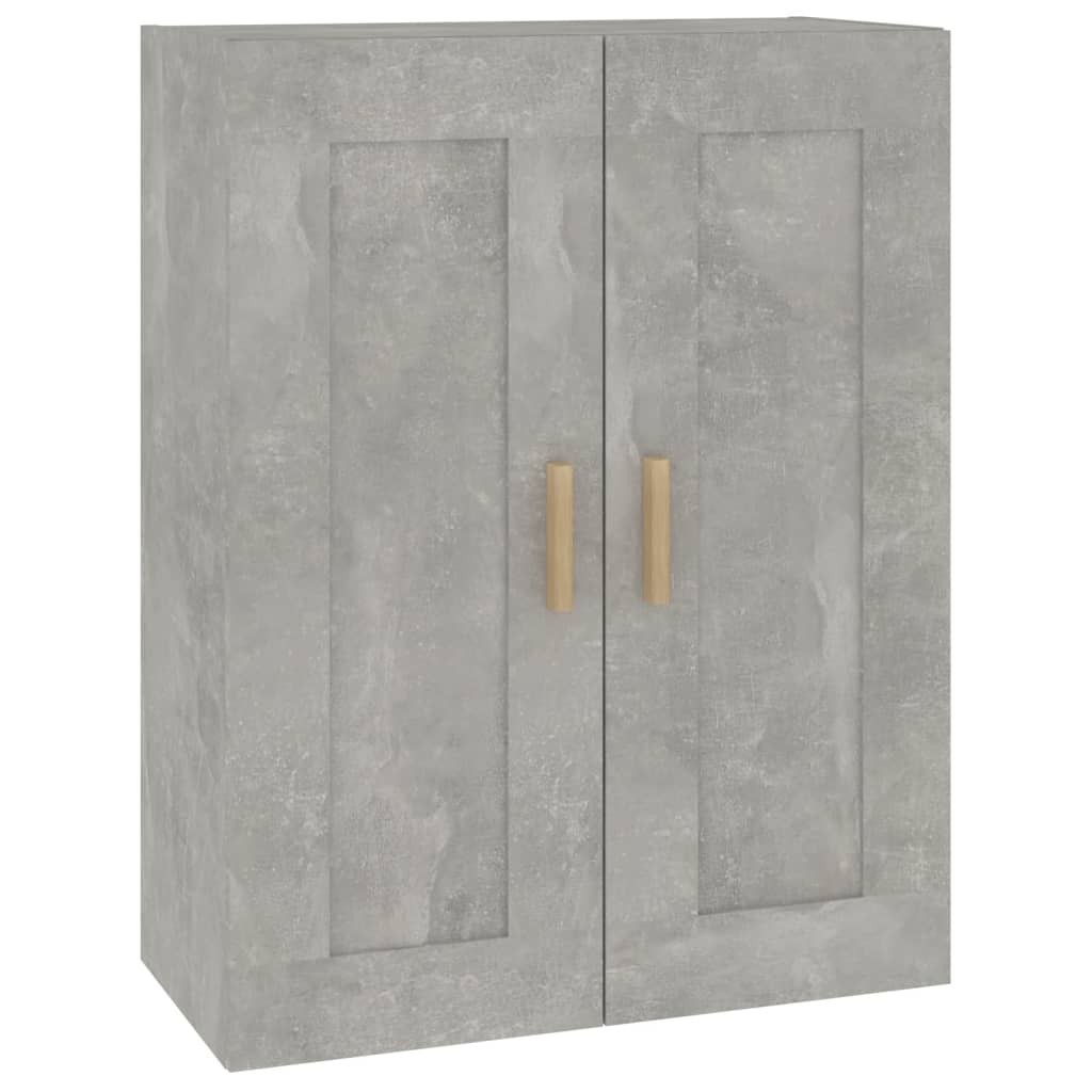 Seinäkaappi betoninharmaa 69,5x32,5x90 cm tekninen puu - Sisustajankoti.fi