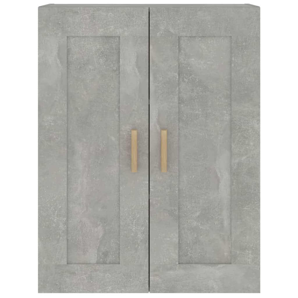 Seinäkaappi betoninharmaa 69,5x32,5x90 cm tekninen puu - Sisustajankoti.fi