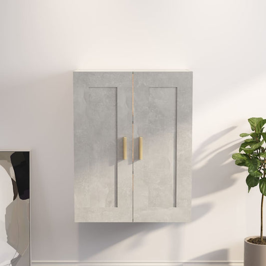Seinäkaappi betoninharmaa 69,5x32,5x90 cm tekninen puu - Sisustajankoti.fi
