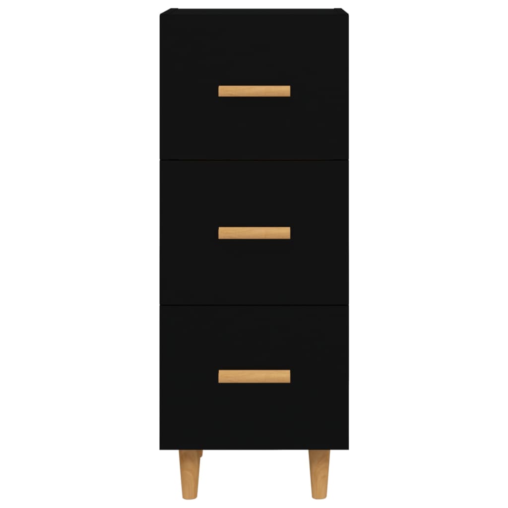 Senkki musta 34,5x34x90 cm tekninen puu - Sisustajankoti.fi