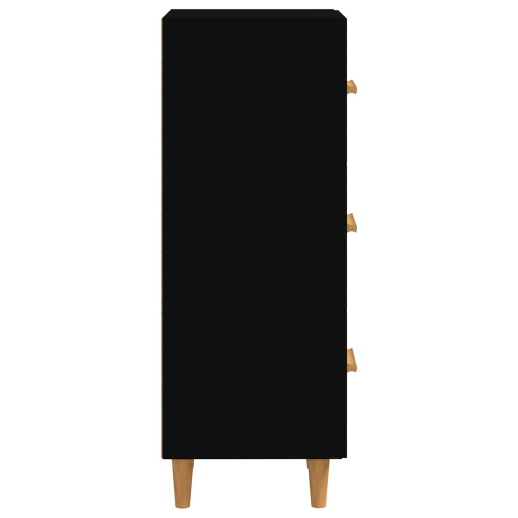 Senkki musta 34,5x34x90 cm tekninen puu - Sisustajankoti.fi