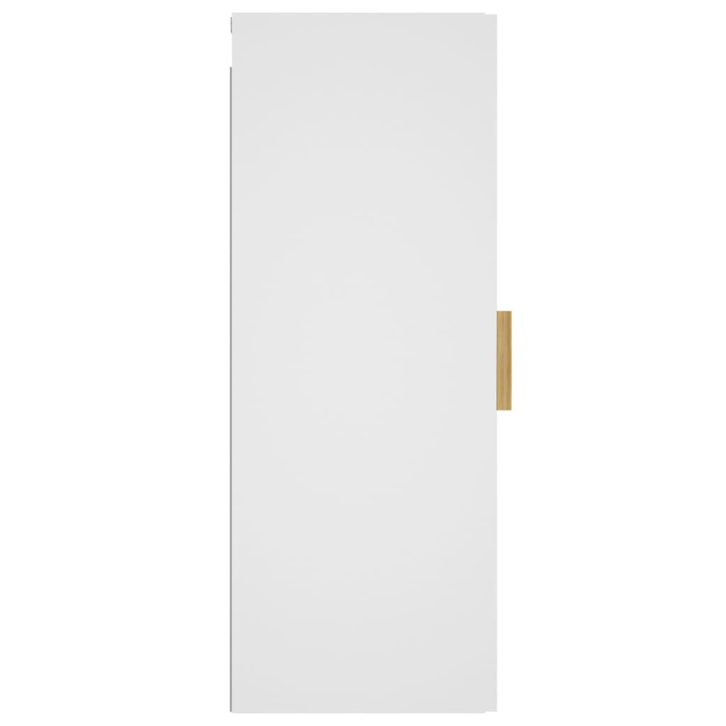 Seinäkaappi valkoinen 34,5x34x90 cm tekninen puu - Sisustajankoti.fi