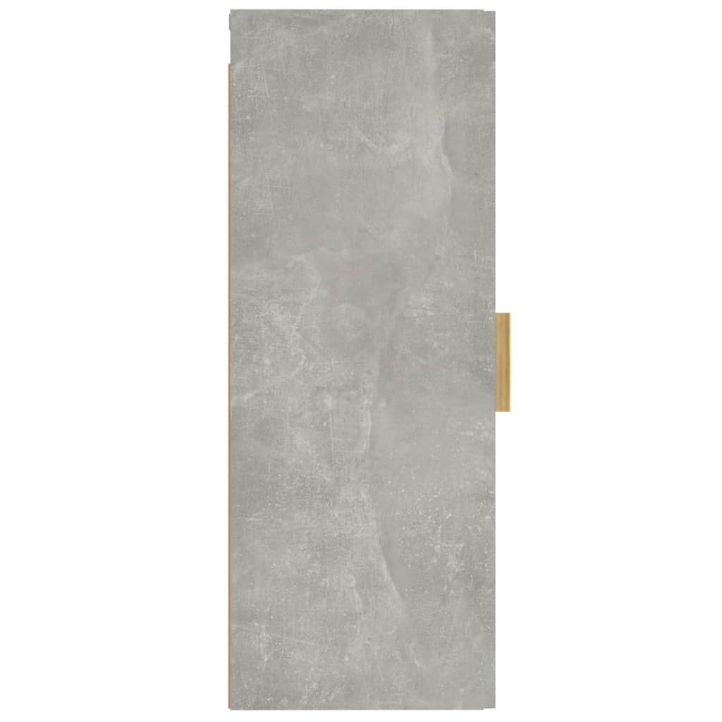 Seinäkaappi betoninharmaa 34,5x34x90 cm tekninen puu - Sisustajankoti.fi