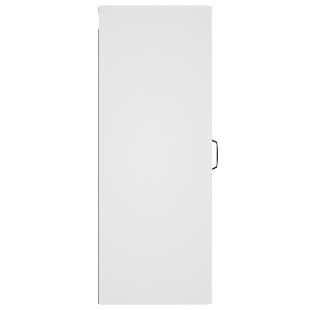 Riippuva seinäkaappi valkoinen 34,5x34x90 cm tekninen puu - Sisustajankoti.fi