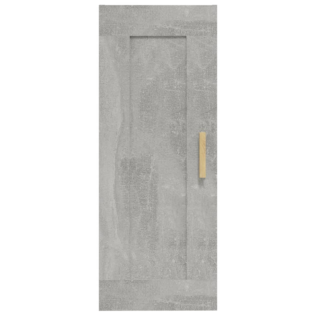 Seinäkaappi betoninharmaa 35x34x90 cm tekninen puu - Sisustajankoti.fi