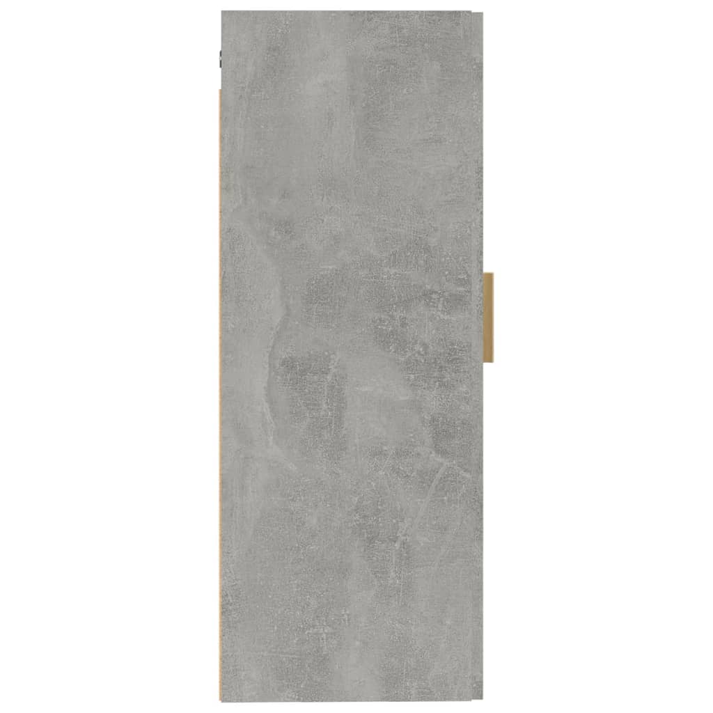 Seinäkaappi betoninharmaa 35x34x90 cm tekninen puu - Sisustajankoti.fi