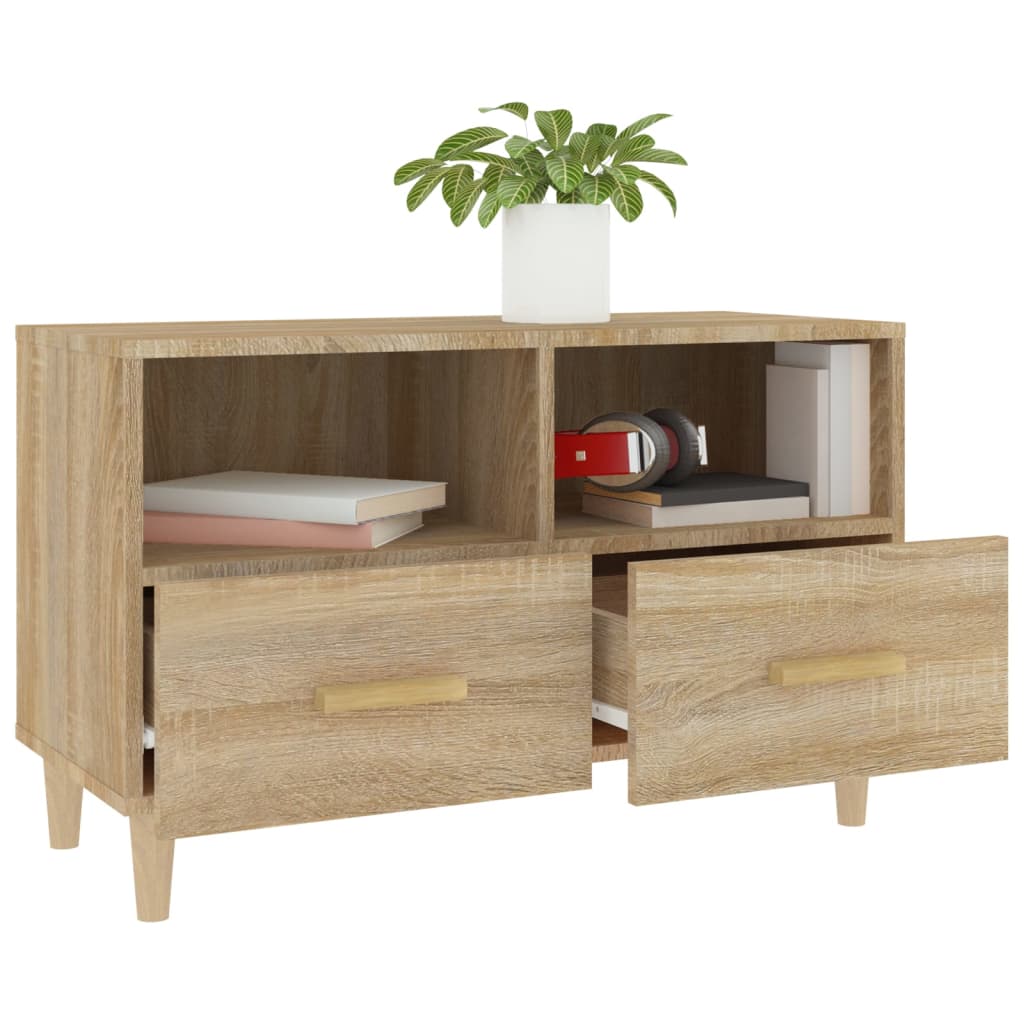 TV-taso Sonoma-tammi 80x36x50 cm tekninen puu - Sisustajankoti.fi