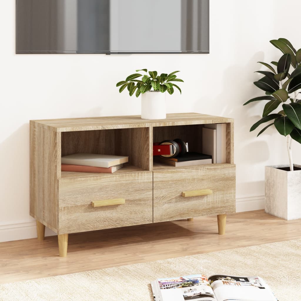 TV-taso Sonoma-tammi 80x36x50 cm tekninen puu - Sisustajankoti.fi