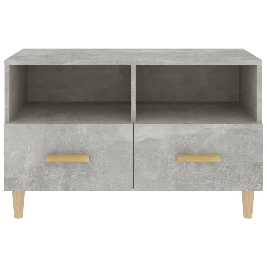 TV-taso betoninharmaa 80x36x50 cm tekninen puu - Sisustajankoti.fi