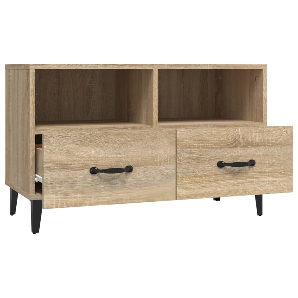 TV-taso Sonoma-tammi 80x36x50 cm tekninen puu - Sisustajankoti.fi
