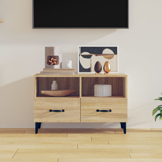 TV-taso Sonoma-tammi 80x36x50 cm tekninen puu - Sisustajankoti.fi