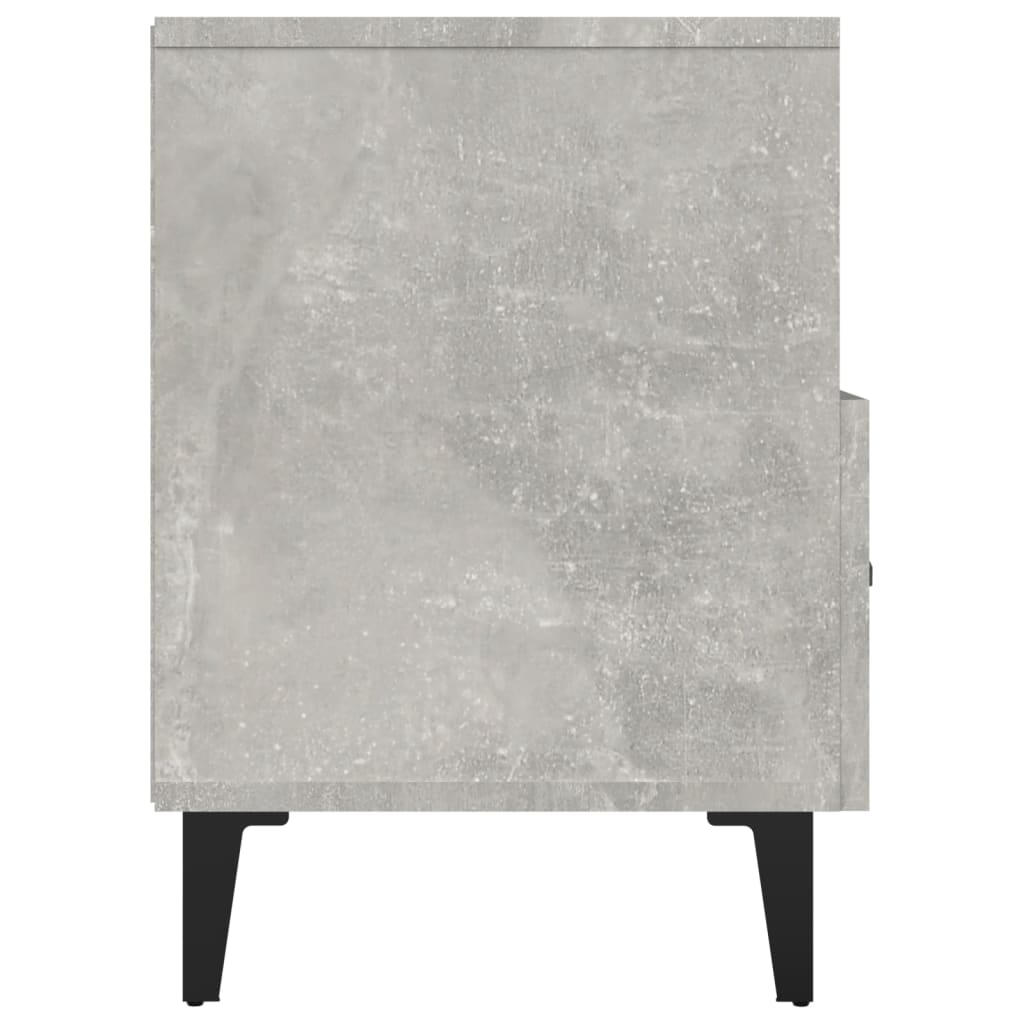 TV-taso betoninharmaa 80x36x50 cm tekninen puu - Sisustajankoti.fi