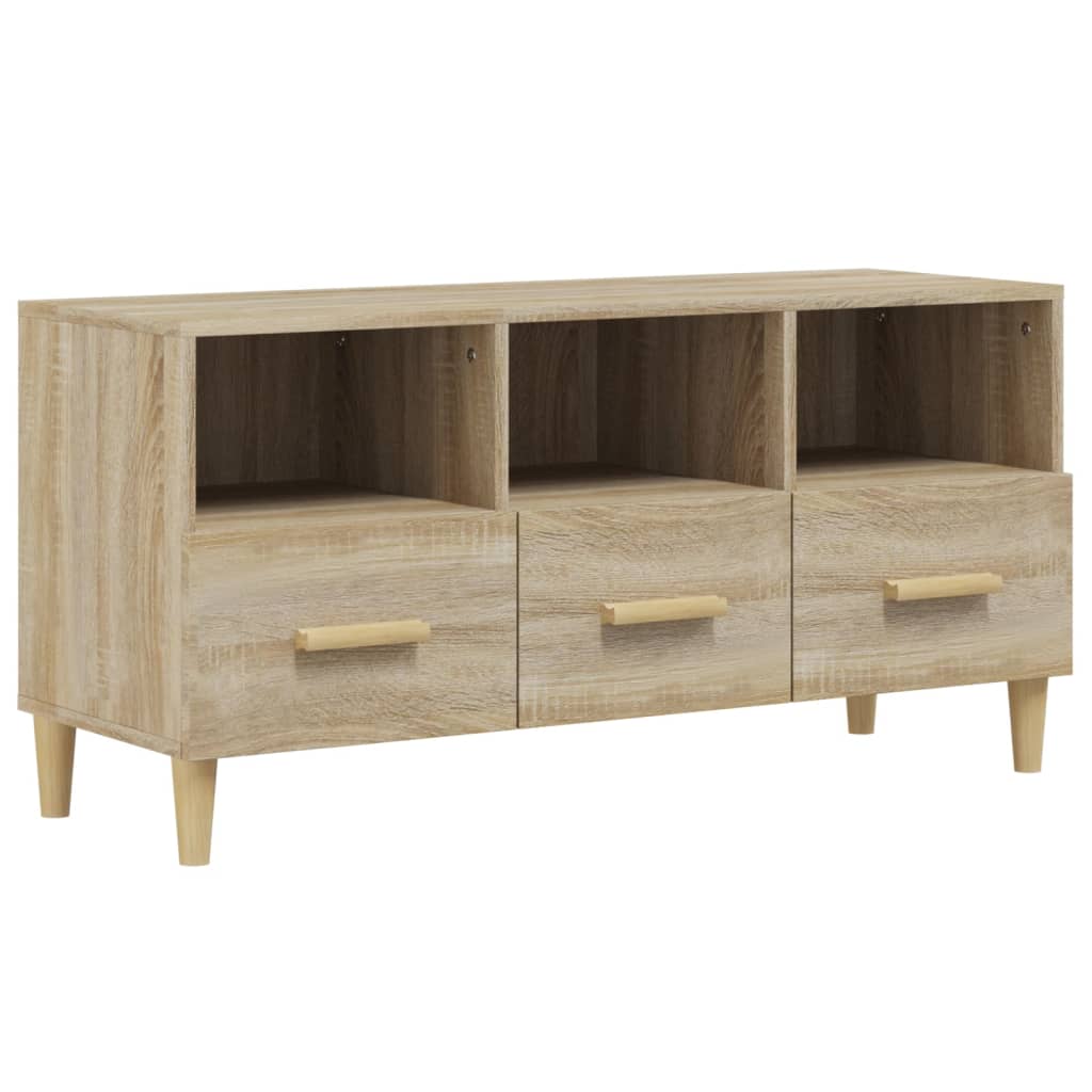 TV-taso Sonoma-tammi 102x36x50 cm tekninen puu - Sisustajankoti.fi
