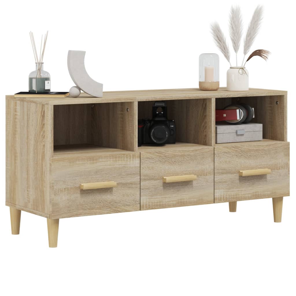 TV-taso Sonoma-tammi 102x36x50 cm tekninen puu - Sisustajankoti.fi