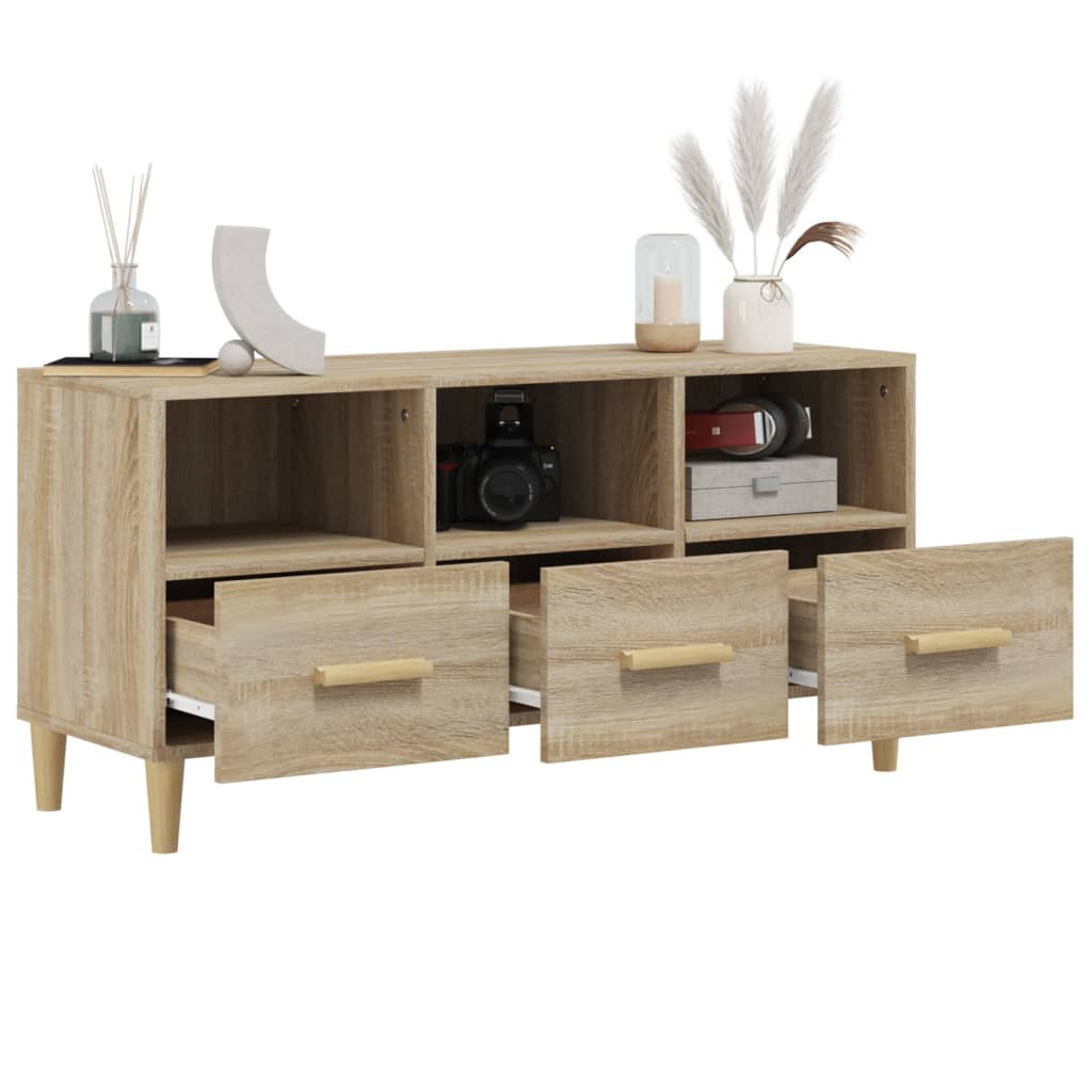 TV-taso Sonoma-tammi 102x36x50 cm tekninen puu - Sisustajankoti.fi