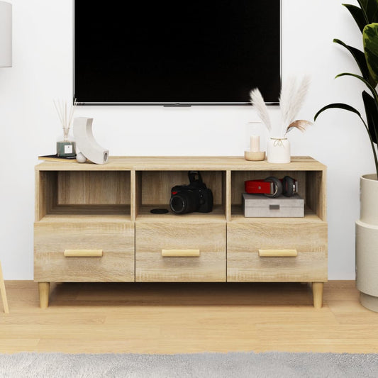 TV-taso Sonoma-tammi 102x36x50 cm tekninen puu - Sisustajankoti.fi