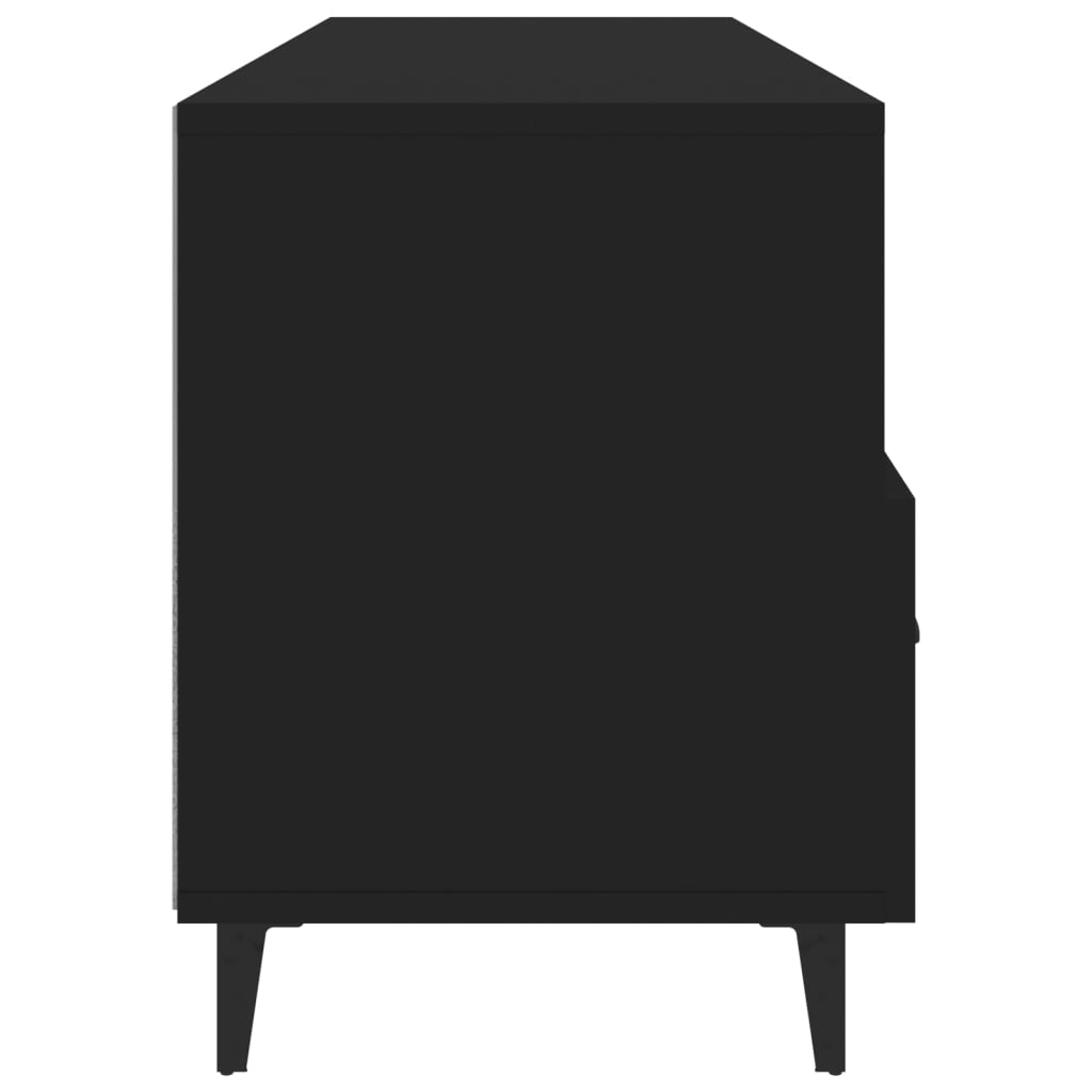 TV-taso musta 102x35x50 cm tekninen puu - Sisustajankoti.fi
