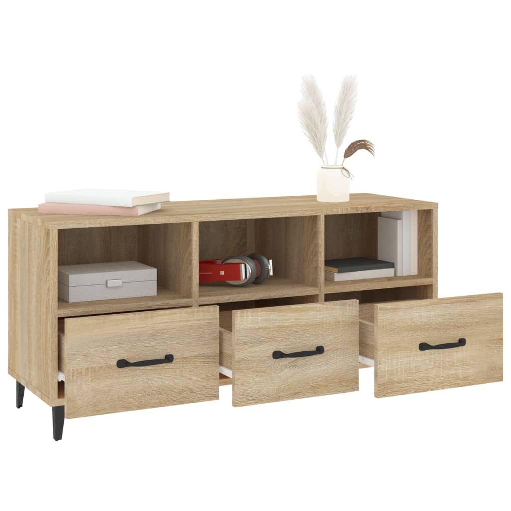 TV-taso Sonoma-tammi 102x35x50 cm tekninen puu - Sisustajankoti.fi