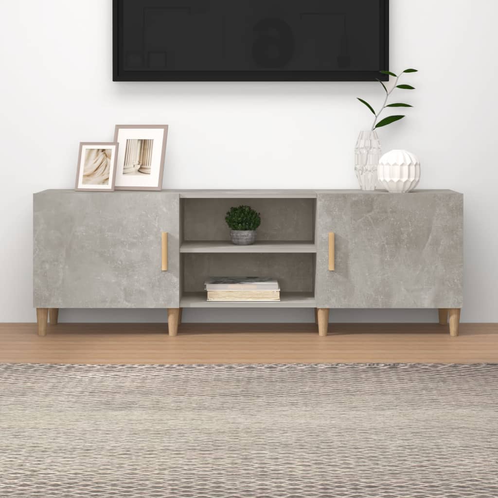 TV-taso betoninharmaa 150x30x50 cm tekninen puu - Sisustajankoti.fi
