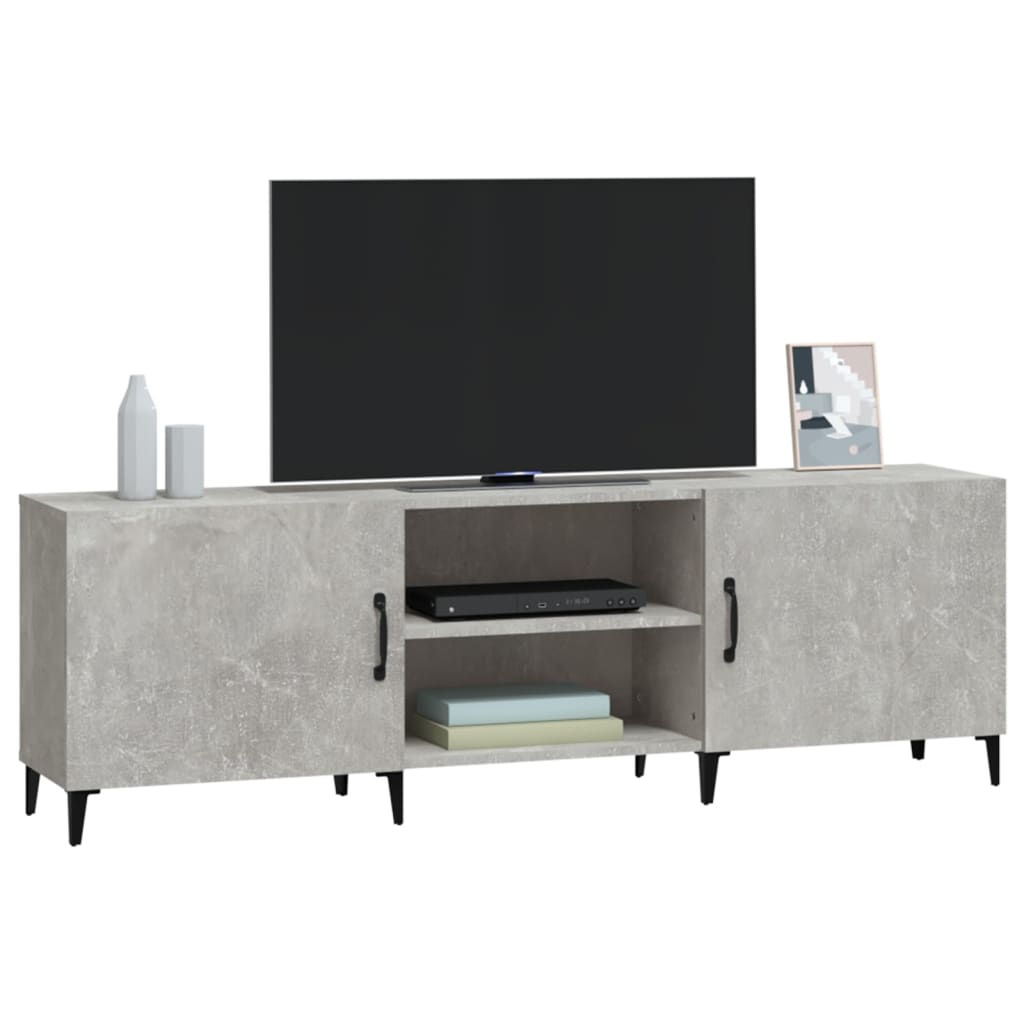 TV-taso betoninharmaa 150x30x50 cm tekninen puu - Sisustajankoti.fi