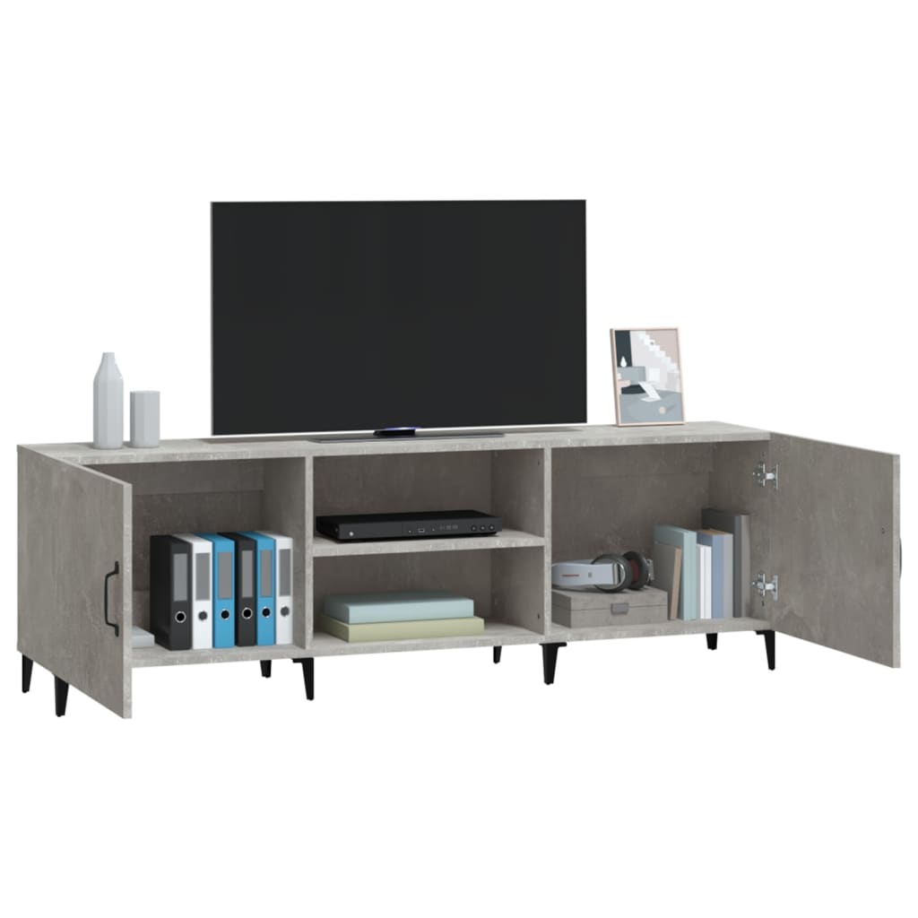 TV-taso betoninharmaa 150x30x50 cm tekninen puu - Sisustajankoti.fi