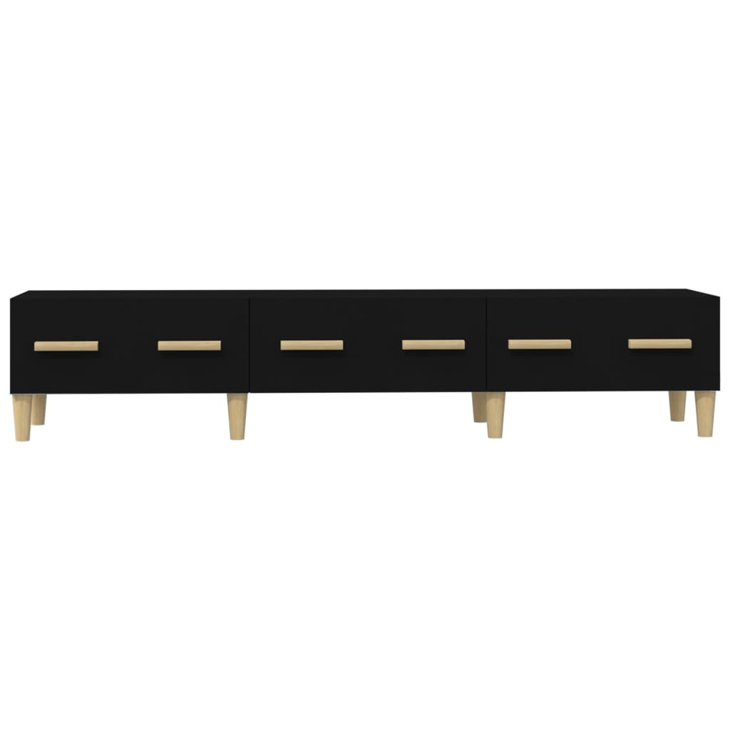 TV-taso musta 150x34,5x30 cm tekninen puu - Sisustajankoti.fi
