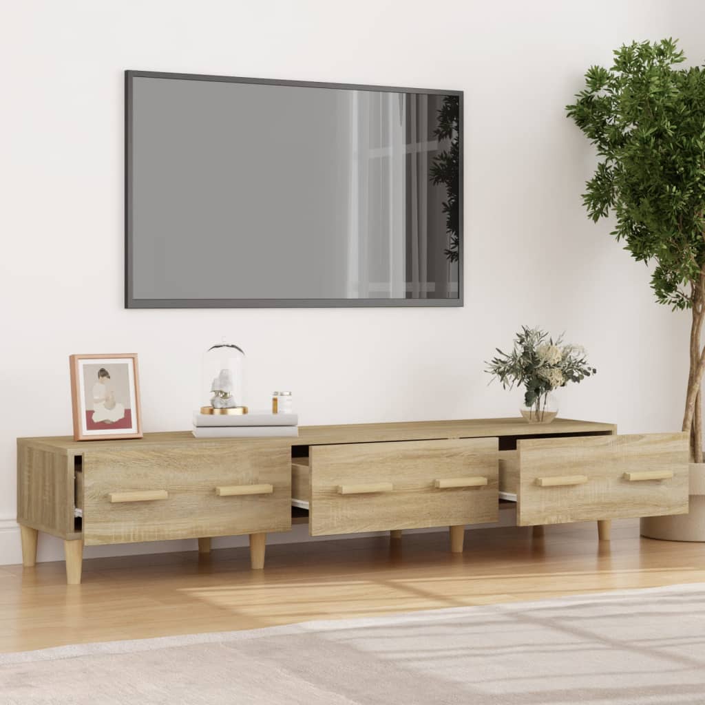 TV-taso Sonoma-tammi 150x34,5x30 cm tekninen puu - Sisustajankoti.fi