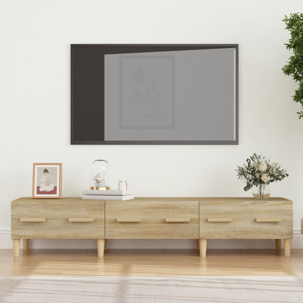 TV-taso Sonoma-tammi 150x34,5x30 cm tekninen puu - Sisustajankoti.fi